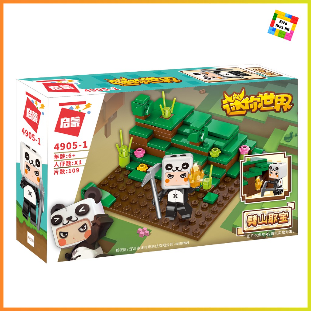 Bộ Đồ Chơi Lego Lắp Ráp Mô Hình Qman 4905 Minecraft Mini World Hành Tinh Lianmeng Cho Trẻ Từ 6 Tuổi