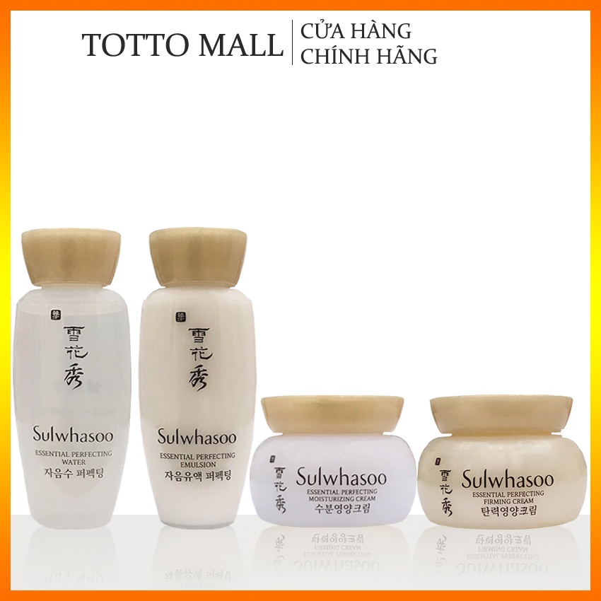 [Date 23] Bộ dưỡng da Sulwhasoo Essential Perfecting Kit 4 sản phẩm - Set Sulwhasoo; Bộ nâng cơ Sulwhasoo mới