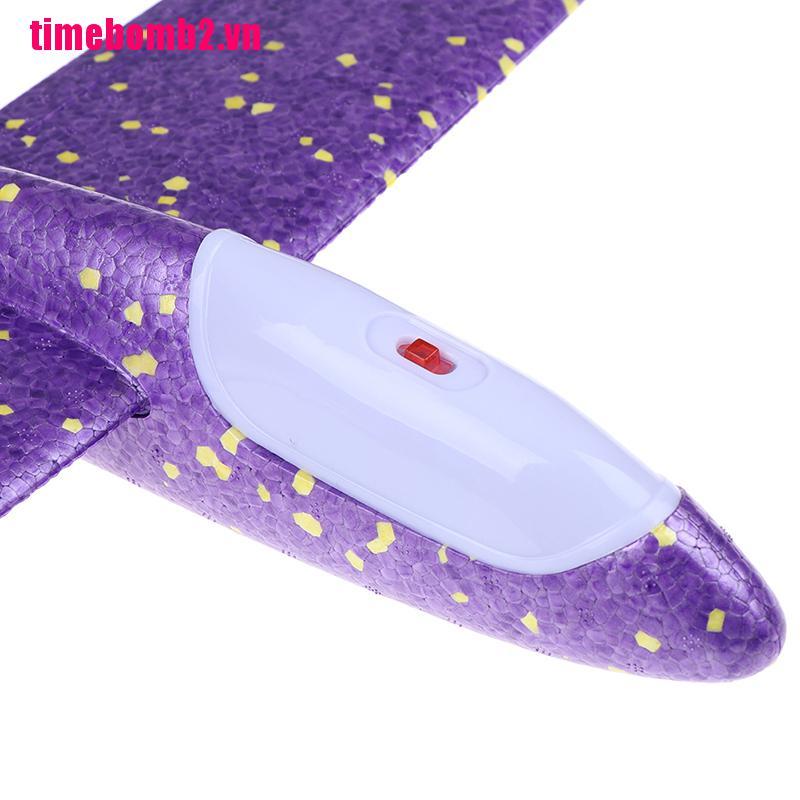 Đồ chơi máy bay xốp ném tay có đèn led 48cm
