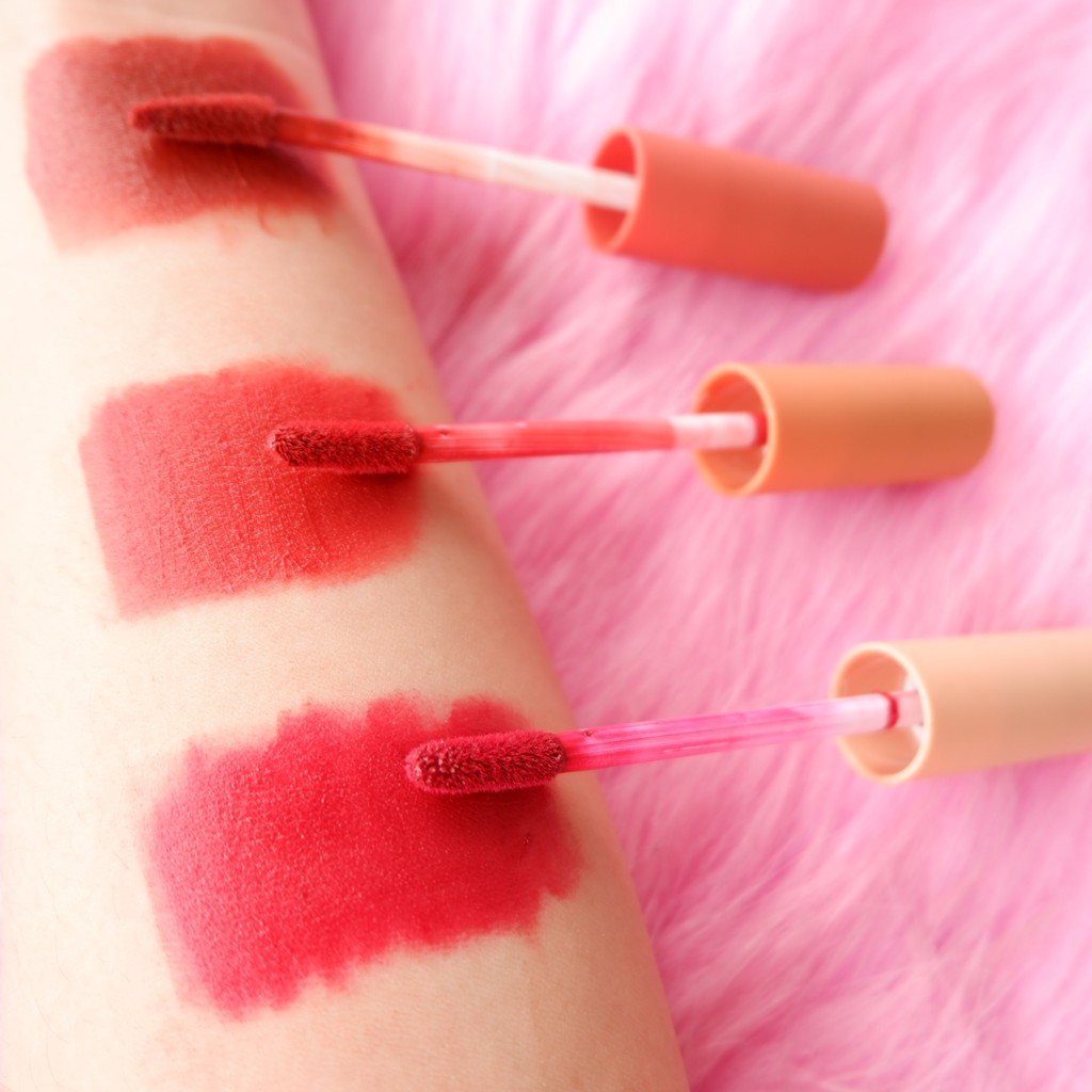 Set 3 son kem lì, mịn và nhẹ môi Her Orange - đủ 2 tone Fluffy Lip Glaze NPP Shoptido | BigBuy360 - bigbuy360.vn