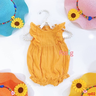 [5-12kg] Romper Đùi Bé Gái CJ - Vàng Trơn