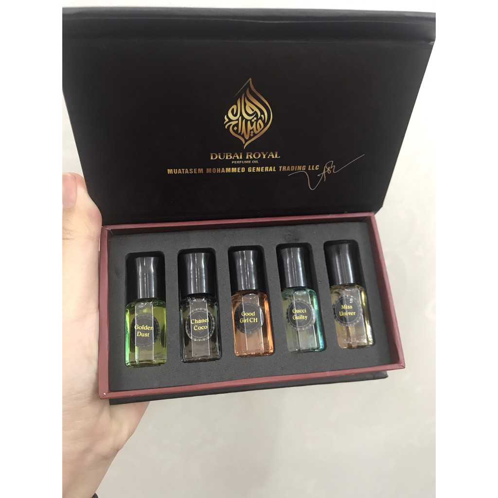 Set tinh dầu nước hoa (5 lọ) Dubai Royal Chính hãng | BigBuy360 - bigbuy360.vn