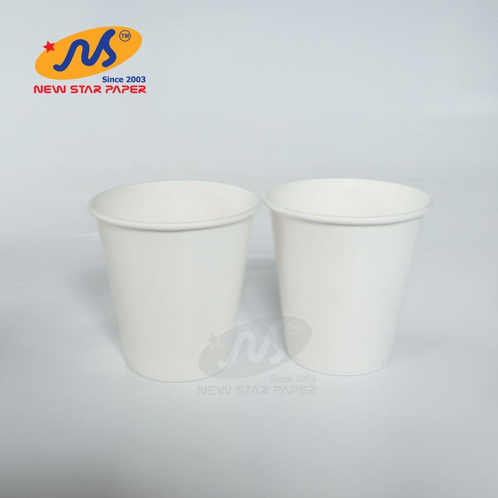 Ly giấy 6.5oz~192ml - Lốc 50 ly giấy trơn