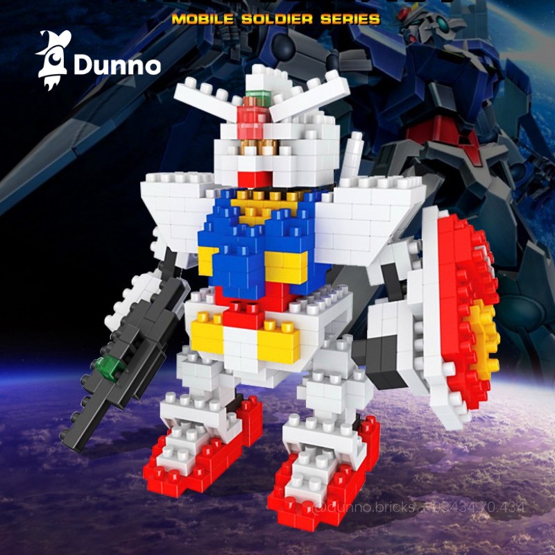 Mô hình Robot Gundam - 10 Mẫu Chiến Binh Nanoblock LBOYU Dunno