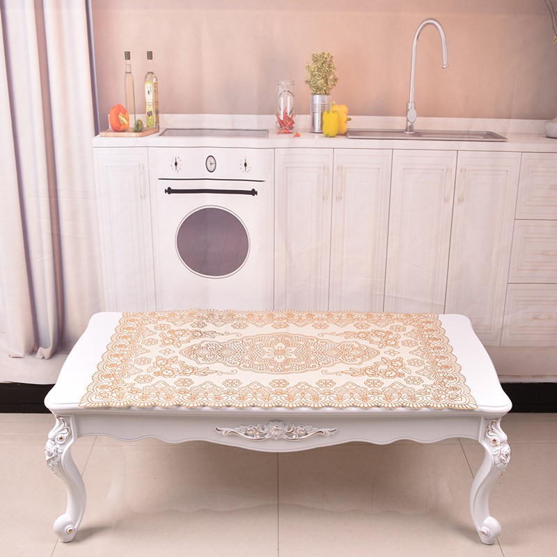 Khăn Trãi Bàn Cao Cấp Với Hoa Văn Nằm Giữa Sang Trọng (60x100cm)