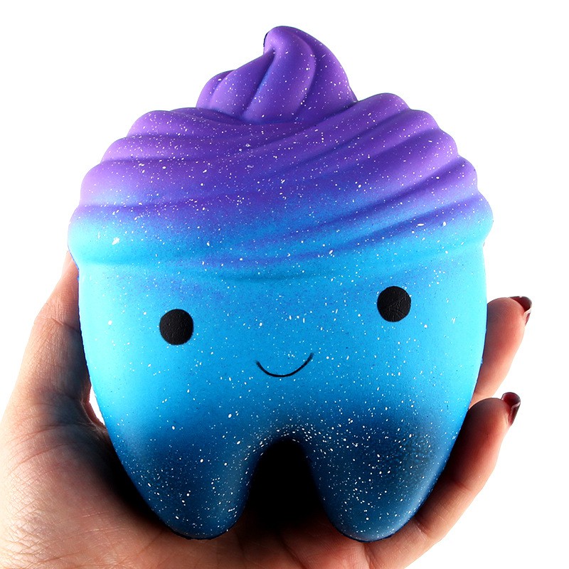 Squishy Răng galaxy 10cm chính hãng Sanqi Elan có bao bì S004