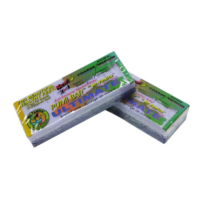 Hộp đá bột biển chà gót chân 2in1/ chỉ tím hãng Mr.Pumice 12 miếng