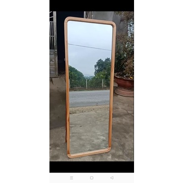 Gương gỗ bo góc, gương toàn thân 60x160cm