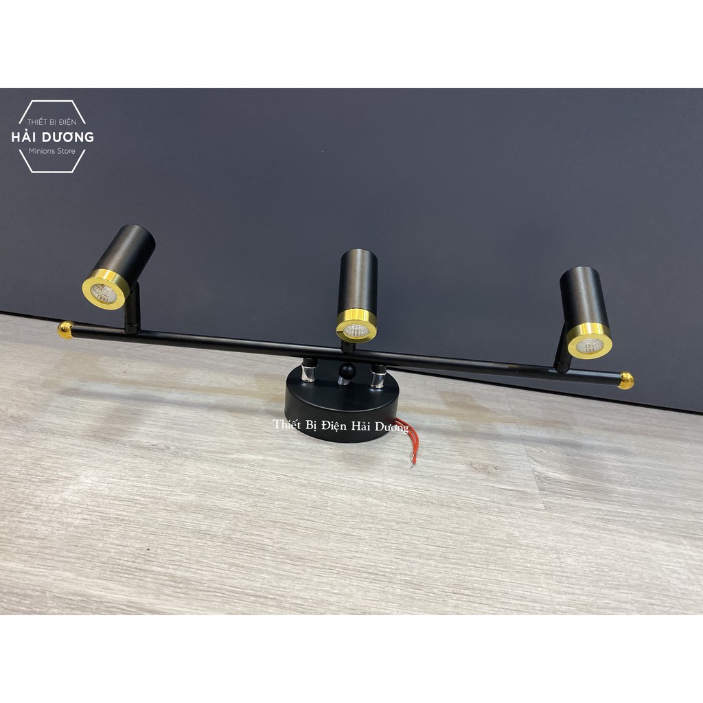 Đèn soi tranh - 3 Đèn chiếu sáng 6028-3 15w - 3268-3 9w Ánh Sáng Vàng - Điều chỉnh được góc chiếu - Bảo Hành 12 Tháng