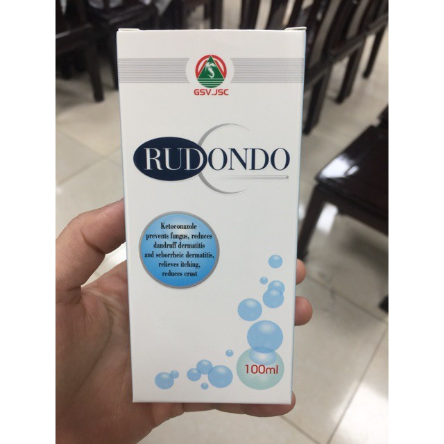 Dầu gội đầu và dầu tắm giảm gầu và nấm Rudondo 120ml (Mẫu mới)