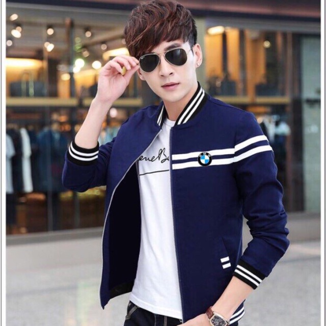 Áo khoác kaki nam 2 sọc