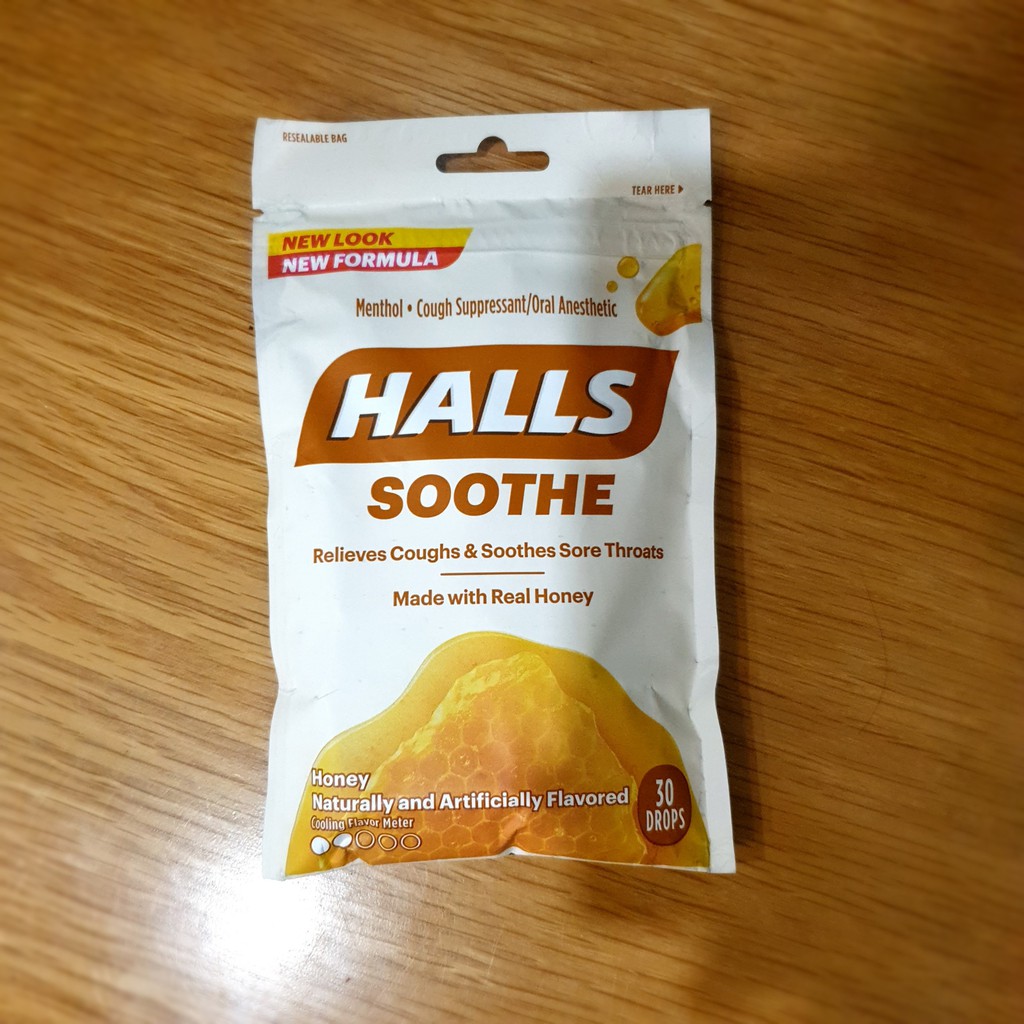 Kẹo ngậm Halls không đường - Hàng Mỹ