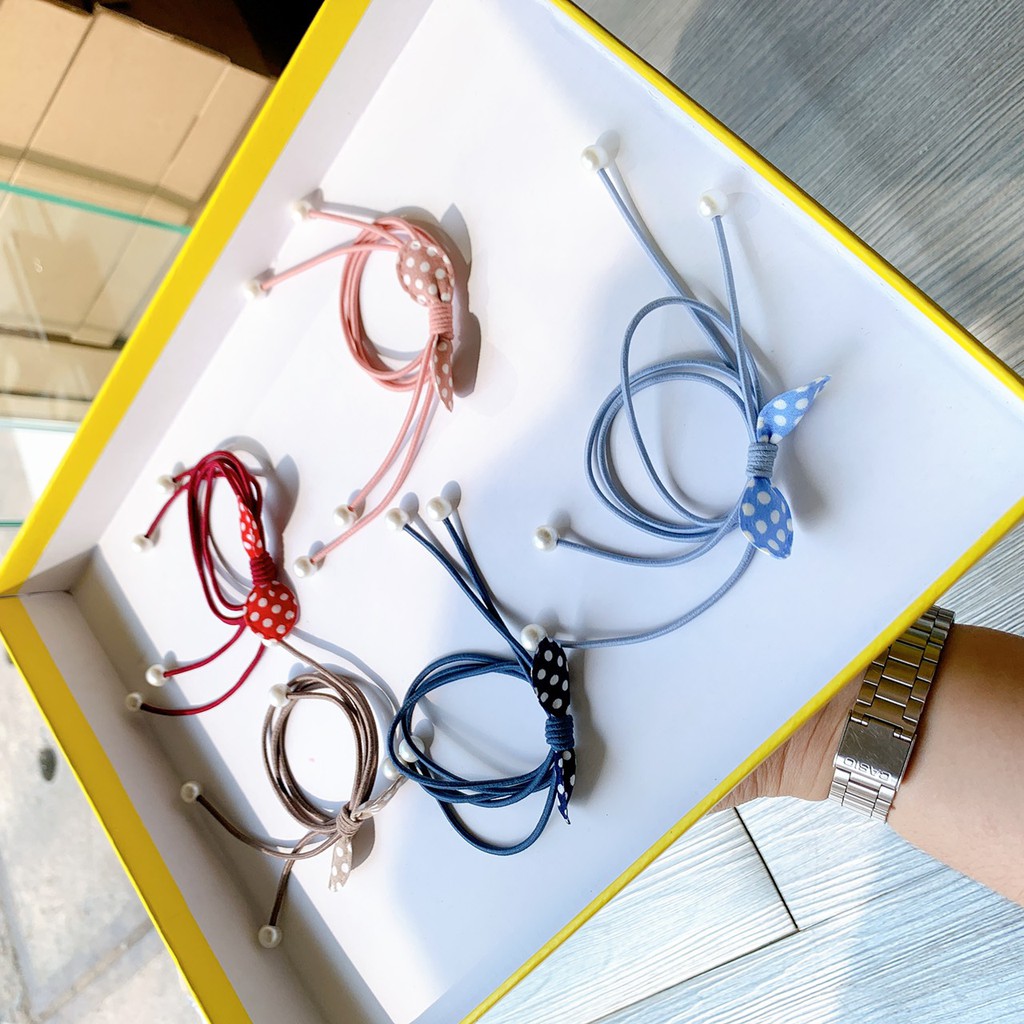 (MÀU NGẪU NHIÊN) DÂY BUỘC TÓC NỮ HÌNH DỄ THƯƠNG