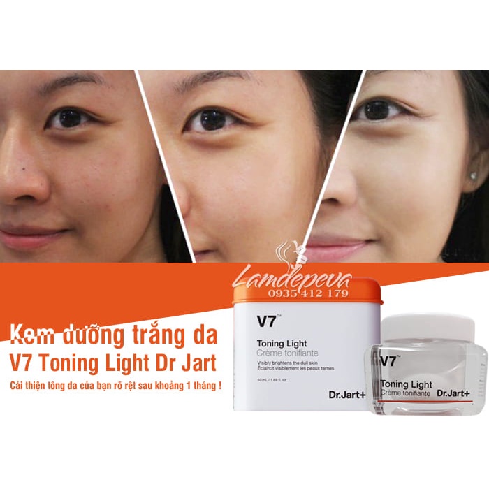 Kem Dưỡng Trắng Da V7 Toning Light Dr.Jart+  - Hàn Quốc