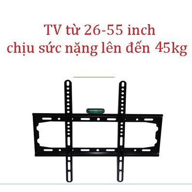 Giá treo ti vi phẳng HANNIBAL từ 26-55'' inch có thước livo thăng bằng hỗ trợ lắp cân