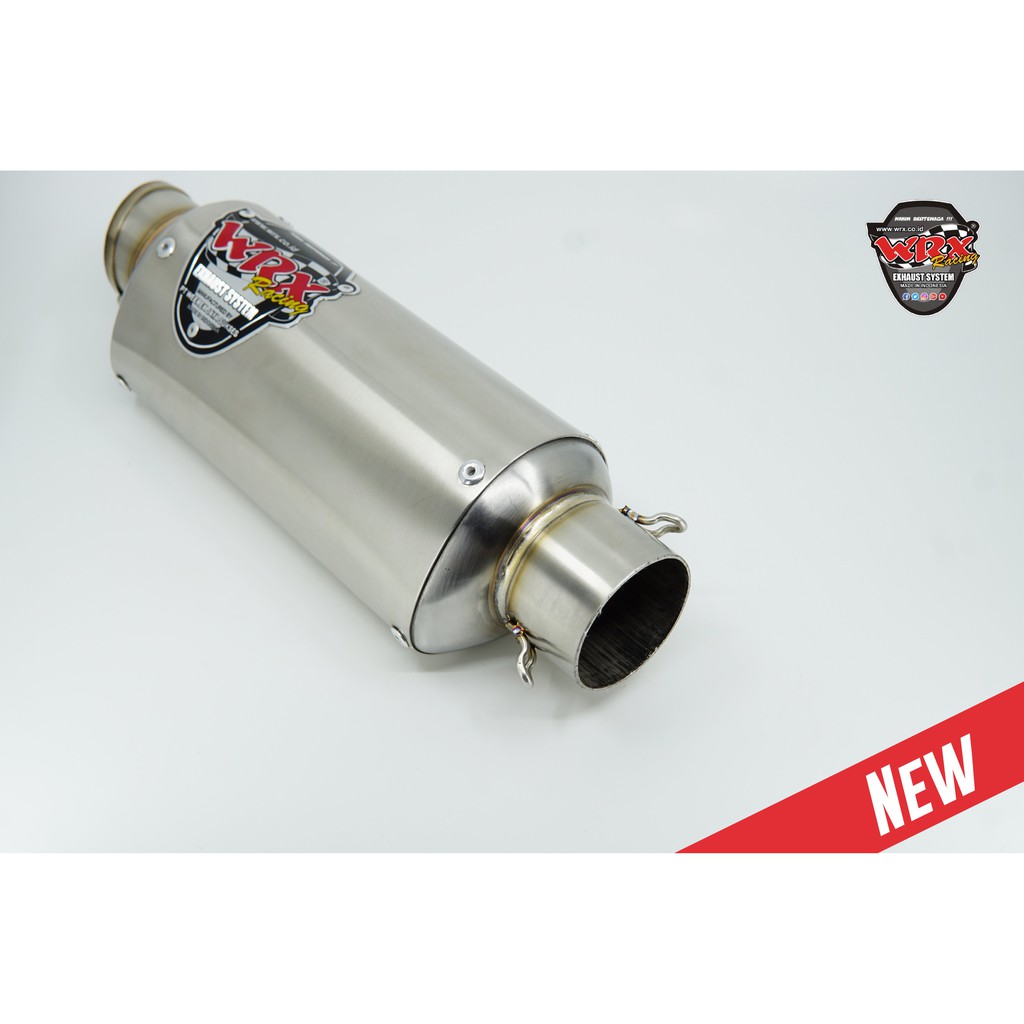 Pô WRX Oval R1  màu inox