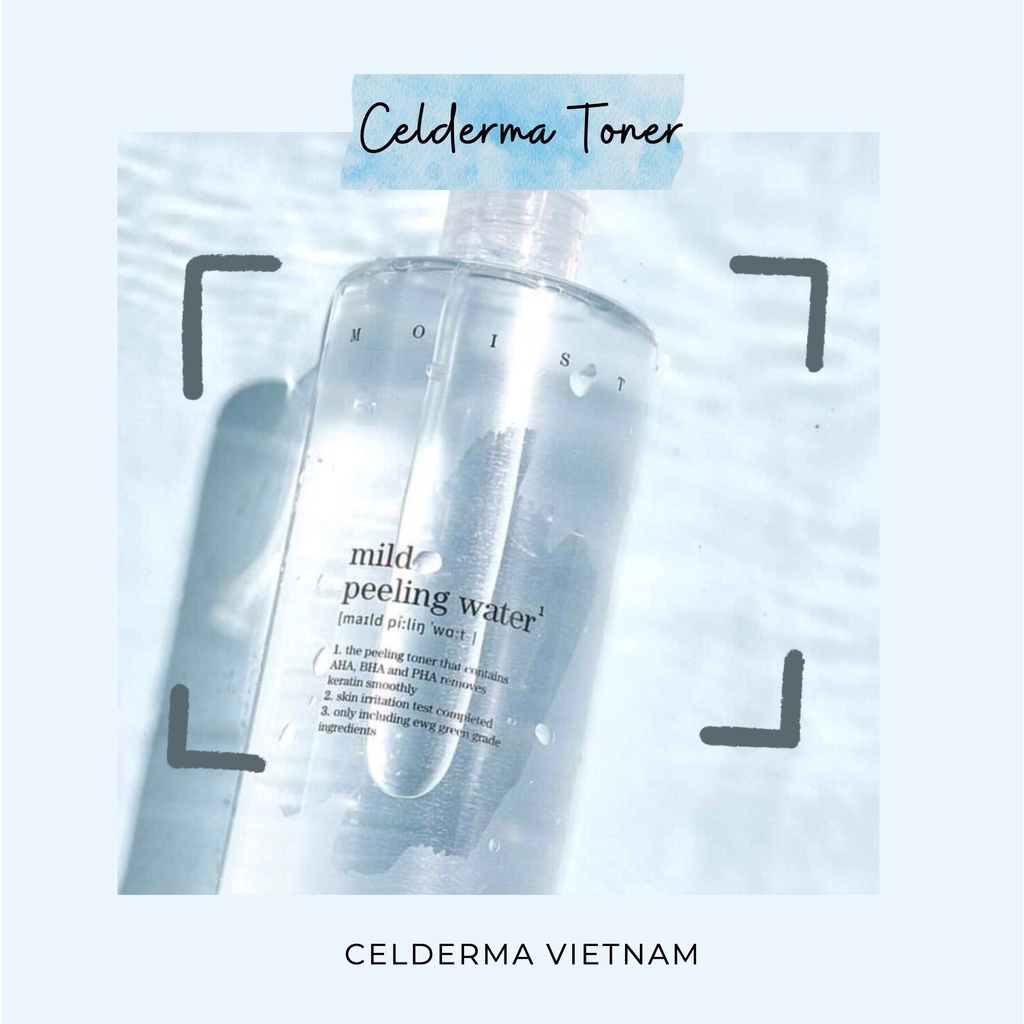 Toner Celderma Mild Peeling Water Dịu Nhẹ 500ml