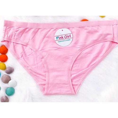 Set 05 quần lót Pink Girl - cotton cao cấp trơn lạnh mát