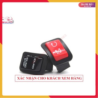 💥 💥Nút Công tắc idling stop màu đỏ giống xe SH300i💥gắn được cho SH, AB,LEAD,VARIO,CLICK,VISION,WINNER.... 💥