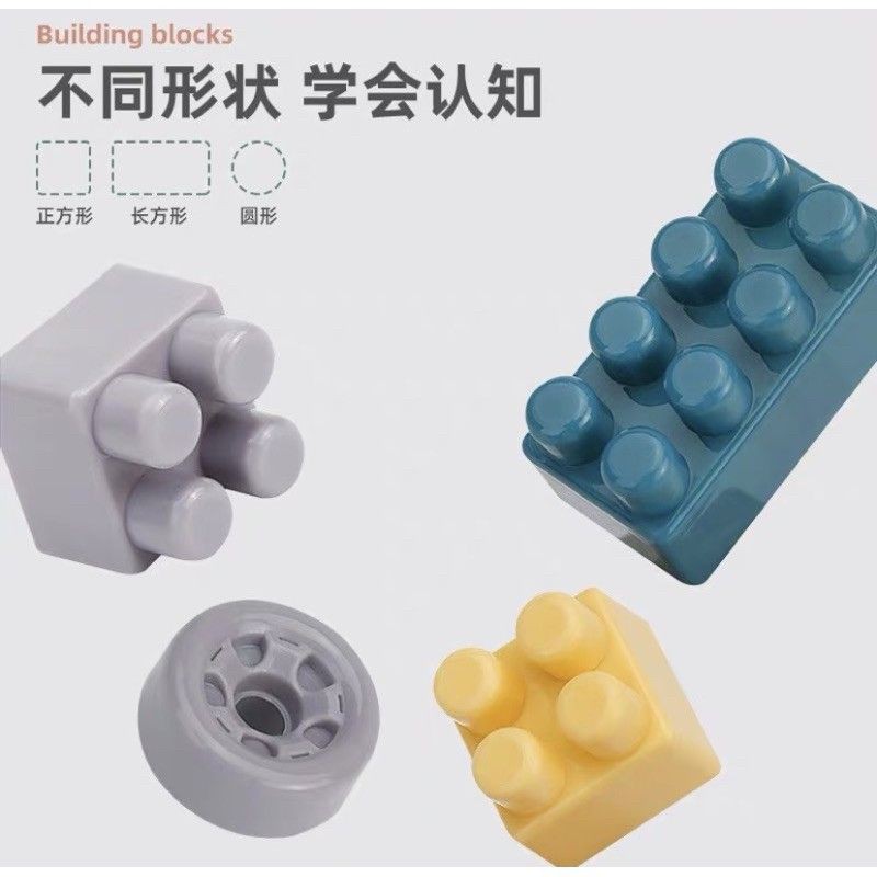 (LOẠI 1 ĐỦ) Bộ ghép hình lego 520 chi tiết phát triển tư duy logic cho bé