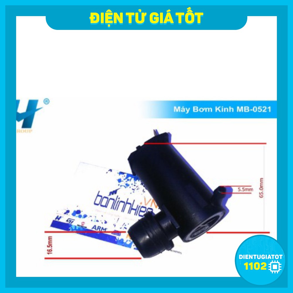 Máy Bơm Kính MB-0521 DC12V❤️ Bơm Kính Oto❤️Máy Bơm 12V Siêu Khỏe