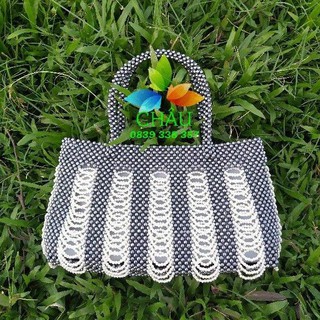 Giỏ xách hạt cườm nữ hoàng handmade
