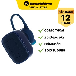 Tai nghe Bluetooth Nhét tai Mozard Q6C Xanh Navy Chính hãng BH 12 tháng - Pin 3 giờ có hộp sạc