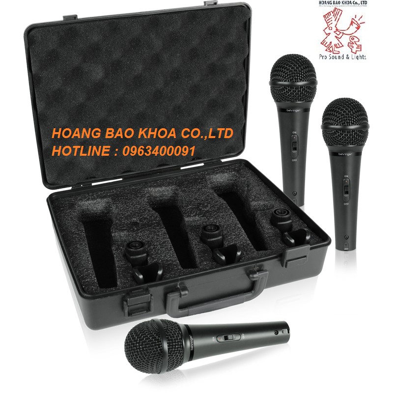 Microphone Behringer ULTRAVOICE XM1800S - BỘ 3 CÁI