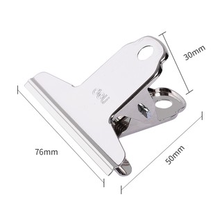 Kẹp 76mm Deli, Bạc - 9533 4 chiếc/túi