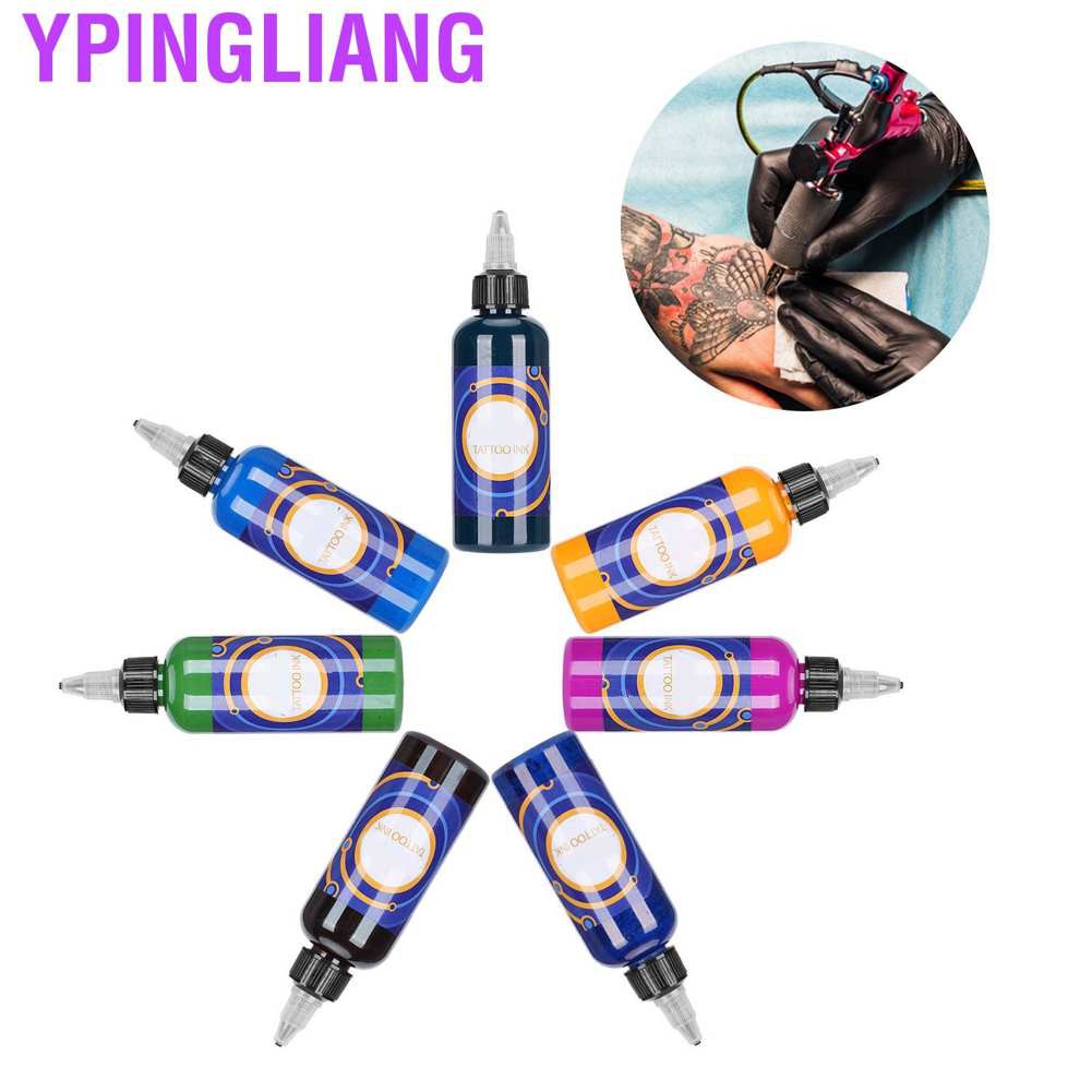 Ypingliang Professional Portable Fast Coloring Body Tattoo Pigment Long Lasting Ink 90ml