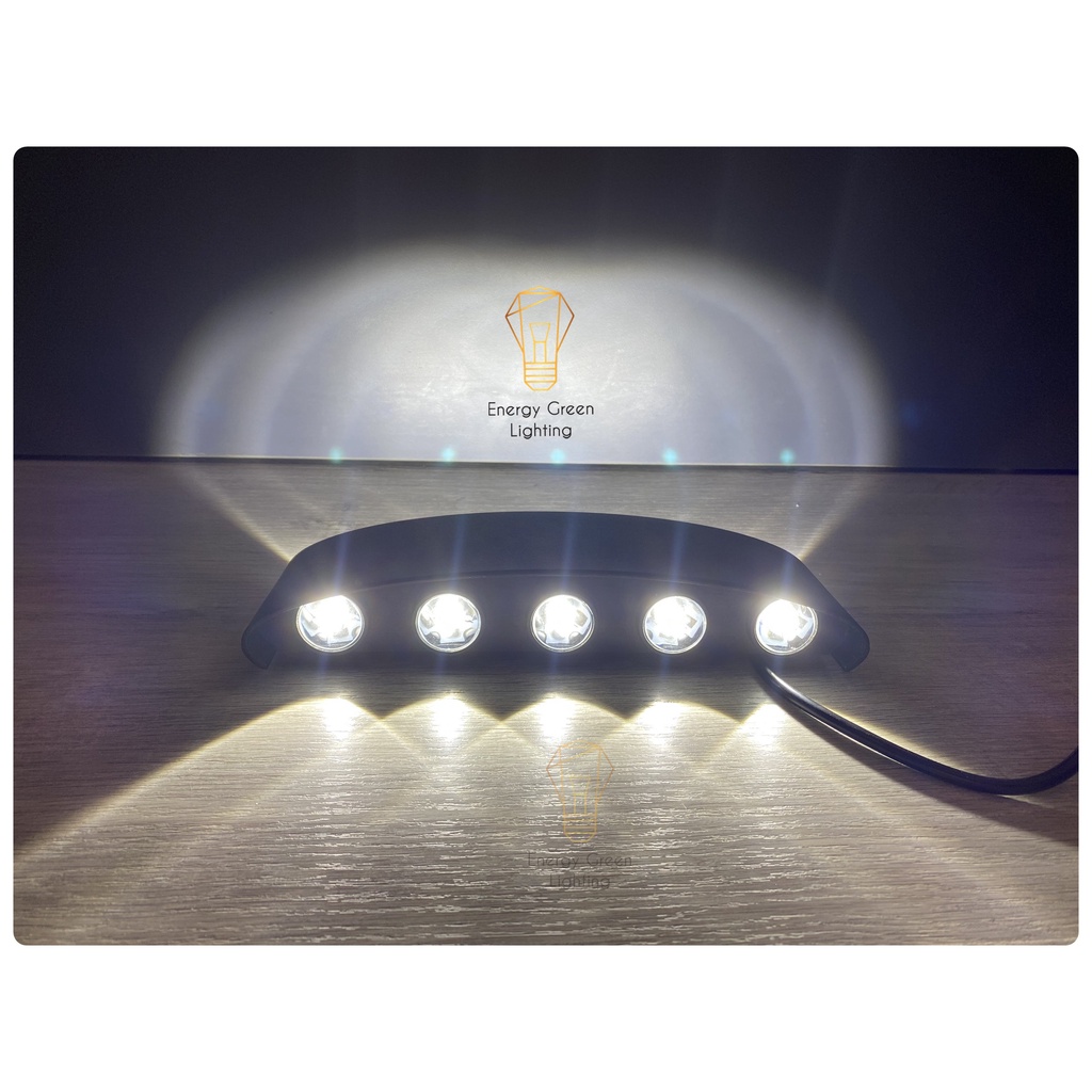 Đèn trang trí Energy Green Lighting hắt tường 2 đầu TN190 - 12w - 193 -10W chống nước (Đen/Trắng) - Bảo Hành 12 Tháng