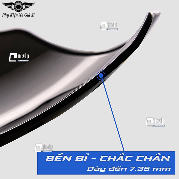 [Rẻ Vô Địch] - (3353) - Mão Chắn Gió Xe Honda SH 2020 Trong Suốt Phối Màu Đẳng Cấp