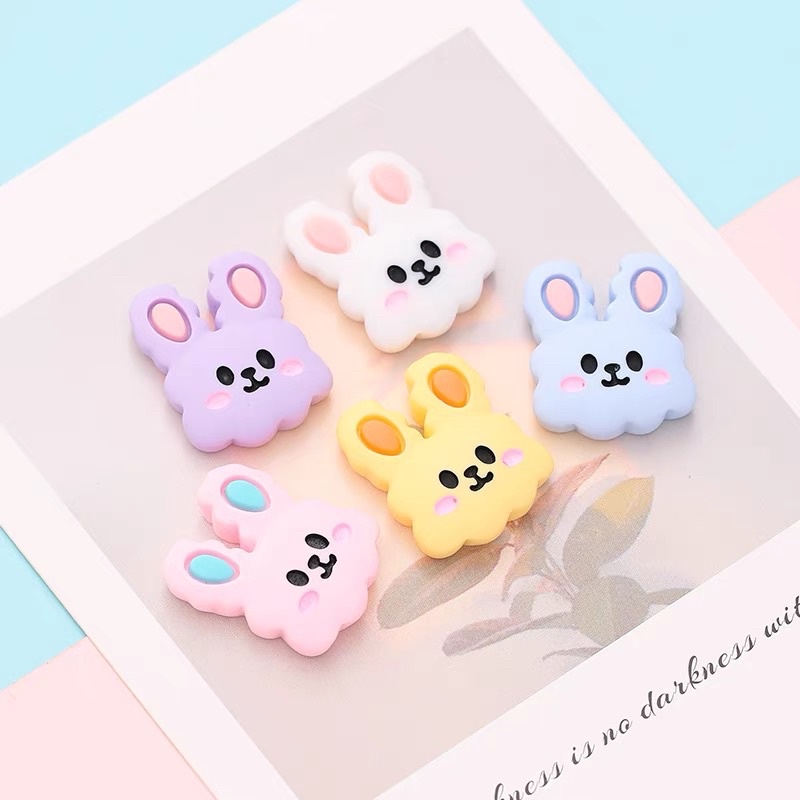 Sticker 3D mặt thỏ, nhãn dán 3d cute,decor điện thoại, bình nước, sách vở, đồ cute