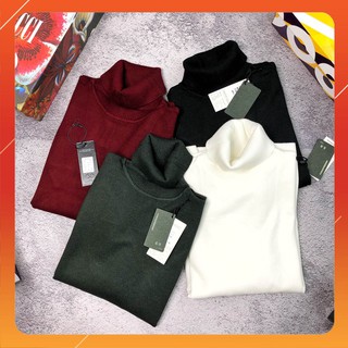 Áo len nam cao cổ 5 phân chất len lì không xù lông cao cấp