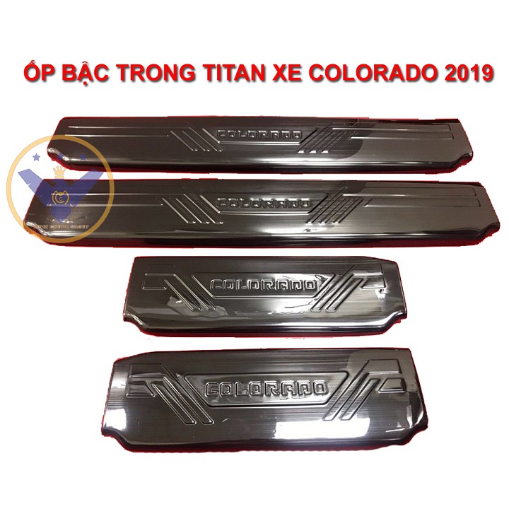 Bộ ốp bậc trong Titan xe Colorado 2019 - ốp bậc Chevrolet Colorado