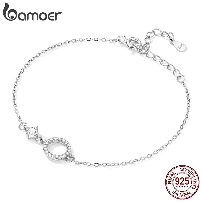 Nhẫn BAMOER bạc 925 kiểu dáng đơn giản