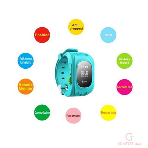Đồng hồ thông minh định vị GPS GW300, Đồng hồ thông minh định vị dành cho trẻ em smart watch Y92 mới