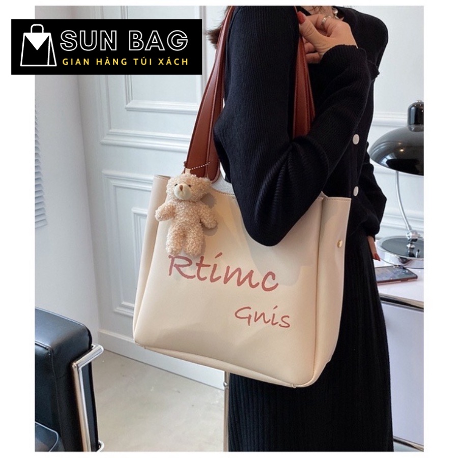 Túi Tote công sở nữ đeo chéo, túi đi chơi, đi học, da cao cấp size 30cm SB216