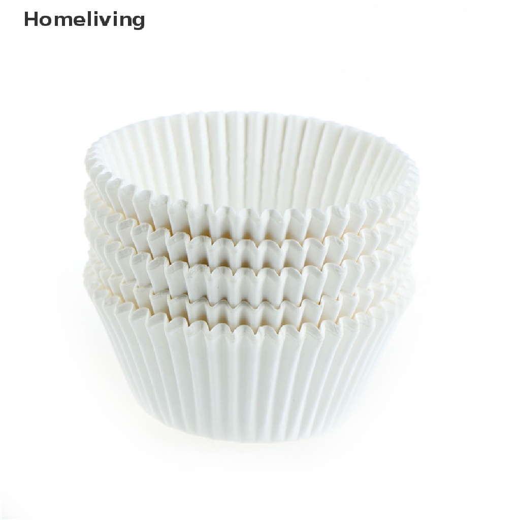 Set 100 Cốc Giấy Trắng Đựng Bánh cupcake Tiện Dụng
