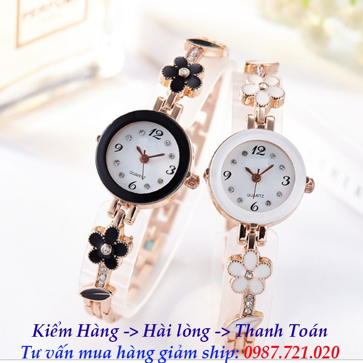 Đồng Hồ Nữ IE-LY Dây Hoa mai| Còn màu trắng| Ảnh thật