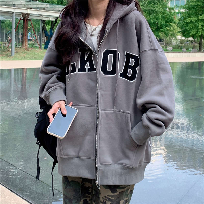 Áo hoodie SUXI in chữ thời trang trẻ trung dành cho nữ