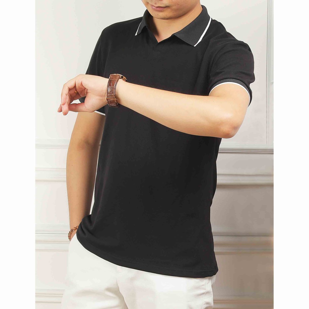 Áo polo nam vải cá sấu TC 100% cotton