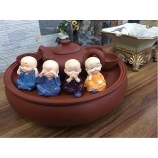 Bộ tượng 4 chú tiểu siêu cute