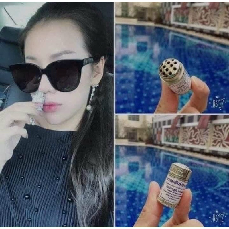 Ống hít xoang màu vàng giảm viêm xoang nặng Jarungjit Inhalor 2g Thái Lan - Hít mũi viêm xoang, nghẹt mũi