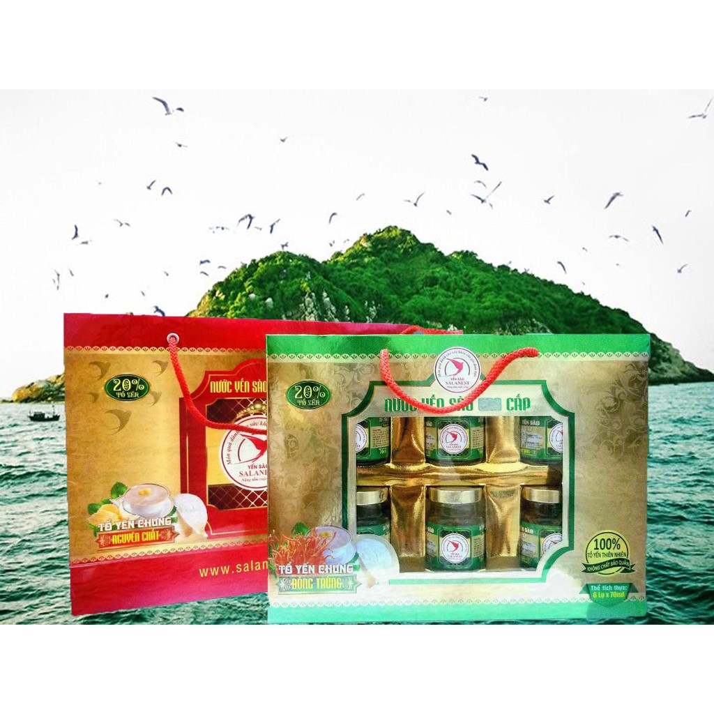 Nước Yến Sào Salanest Chưng Saffron và 20% yến tươi cao cấp - Hộp tiết kiệm | BigBuy360 - bigbuy360.vn