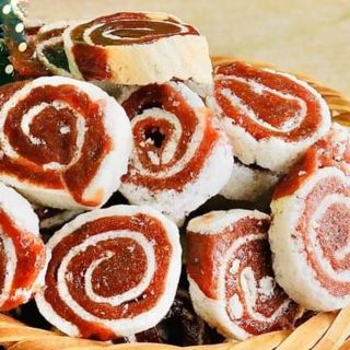 Kẹo chuối  cuộn bánh tráng nướng  Hồng Vân (KLT 1kg)