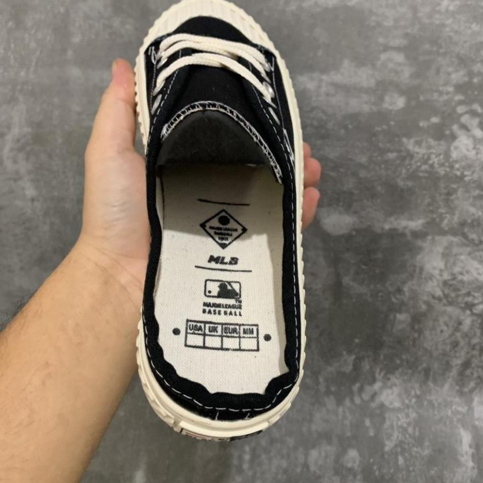 ⚡𝗕𝗜𝗚 𝗦𝗔𝗟𝗘⚡[𝗙𝘂𝗹𝗹 𝗕𝗼𝘅 𝗕𝗶𝗹𝗹] SỤC ĐẠP GÓT NY ĐEN , giày lười sneaker MLB bản đẹp , dép nữ xinh