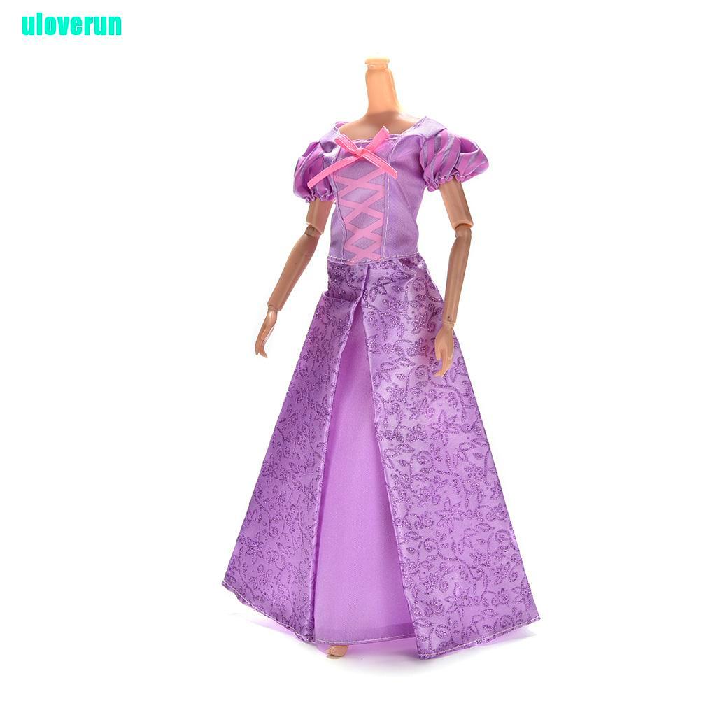 1 Đầm Cưới Màu Tím Xinh Xắn Dành Cho Búp Bê Barbie