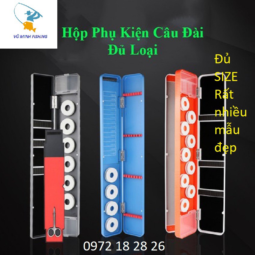 Hộp Đựng Phao Câu Đài Cao Cấp, Hộp Đựng Trục Thẻo Câu, Phao Câu, Phụ Kiện Câu Cá. Tặng Kèm Lưỡi Câu, Hạt Chặn Câu Cá