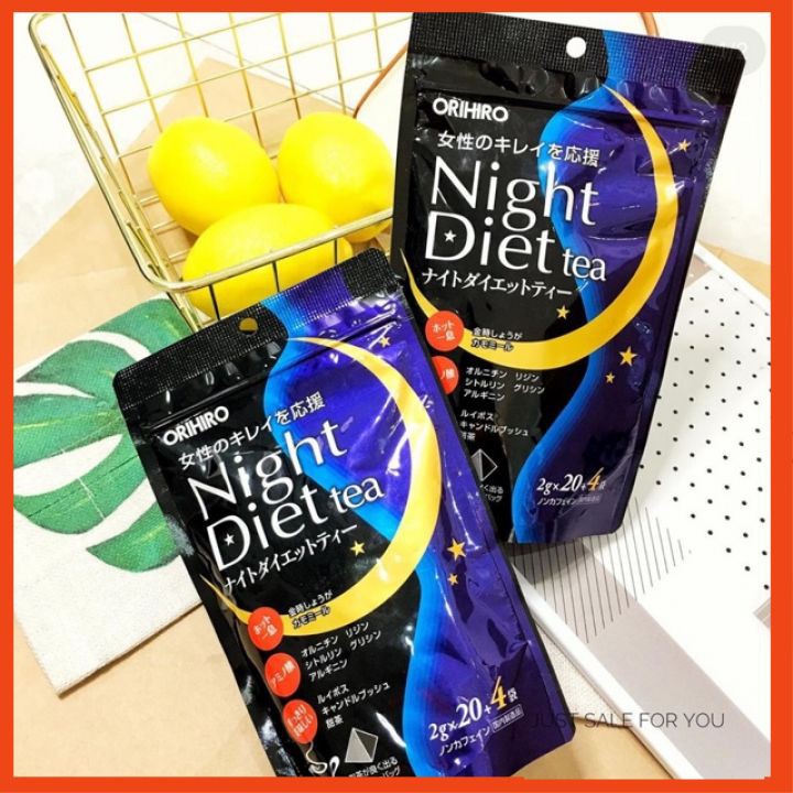 Trà giảm cân Night diet Nhật bản [FREE SHIP]  Trà đêm orihiro